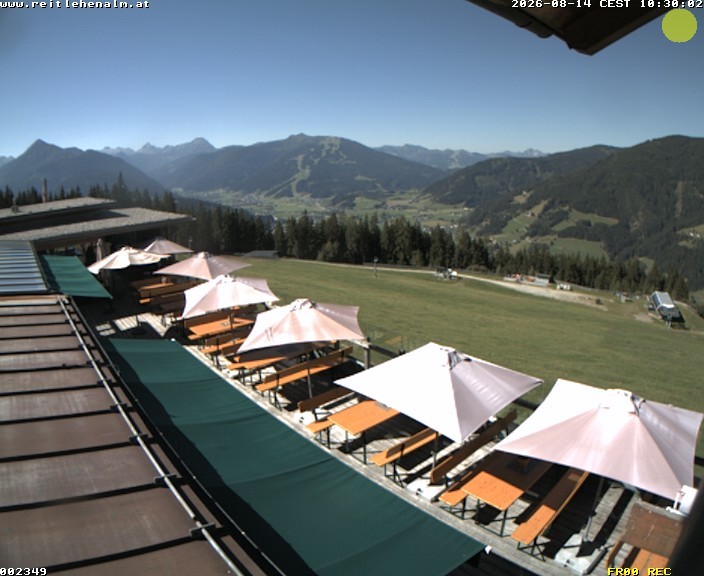Archived image Webcam mountain restaurant Reitlehen Alm, Monte Popolo in Eben/Pongau