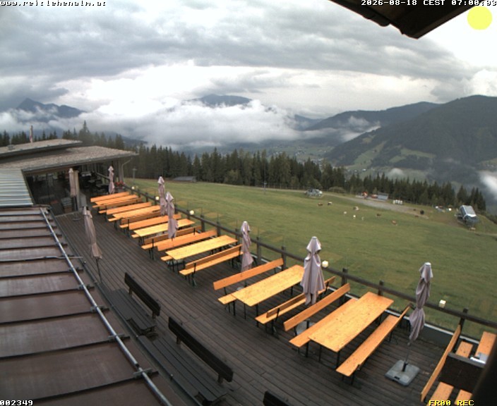 Archiv Foto Webcam Reitlehen Alm am Monte Popolo, Eben im Pongau