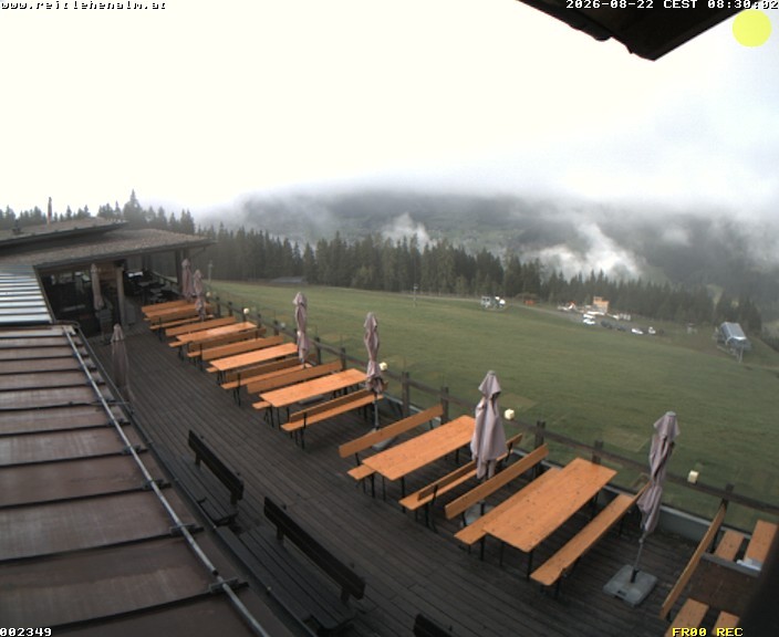 Archived image Webcam mountain restaurant Reitlehen Alm, Monte Popolo in Eben/Pongau