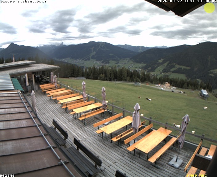 Archived image Webcam mountain restaurant Reitlehen Alm, Monte Popolo in Eben/Pongau