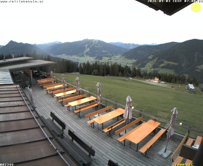 Archived image Webcam mountain restaurant Reitlehen Alm, Monte Popolo in Eben/Pongau