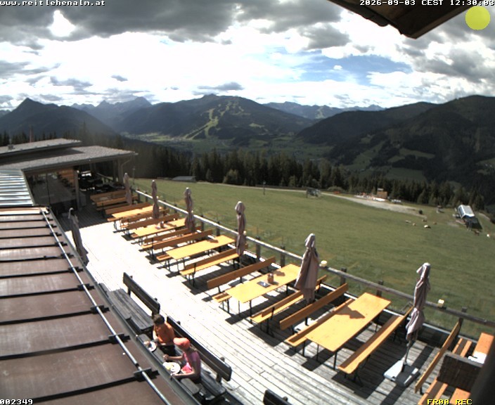 Archived image Webcam mountain restaurant Reitlehen Alm, Monte Popolo in Eben/Pongau