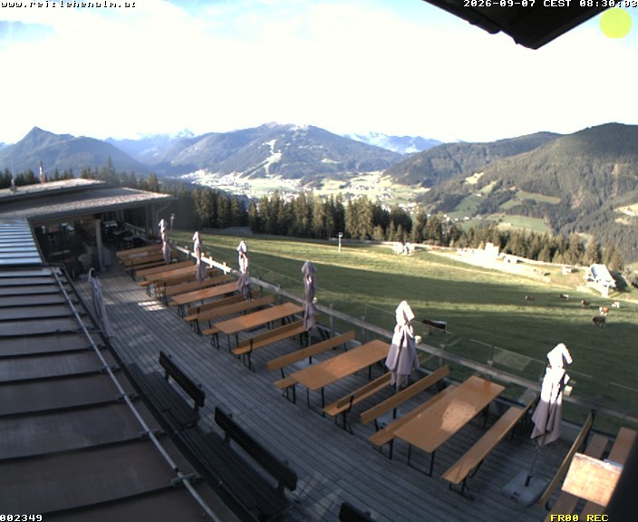 Archived image Webcam mountain restaurant Reitlehen Alm, Monte Popolo in Eben/Pongau