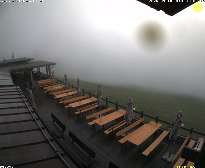 Archived image Webcam mountain restaurant Reitlehen Alm, Monte Popolo in Eben/Pongau