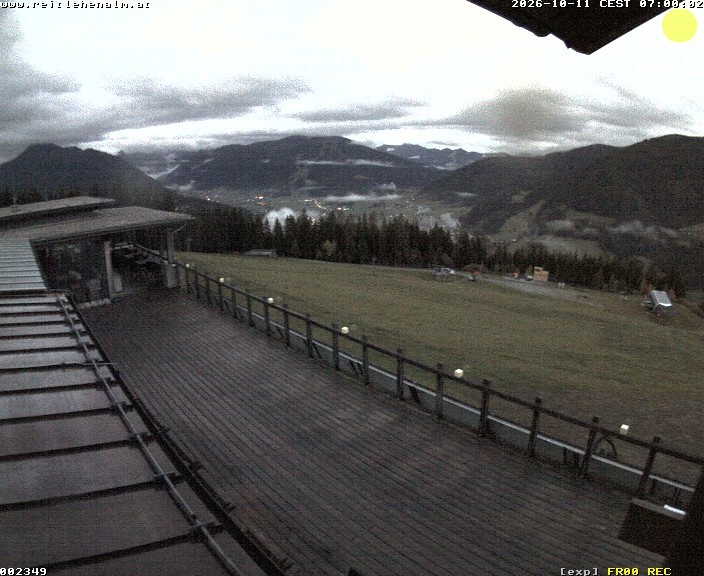 Archived image Webcam mountain restaurant Reitlehen Alm, Monte Popolo in Eben/Pongau