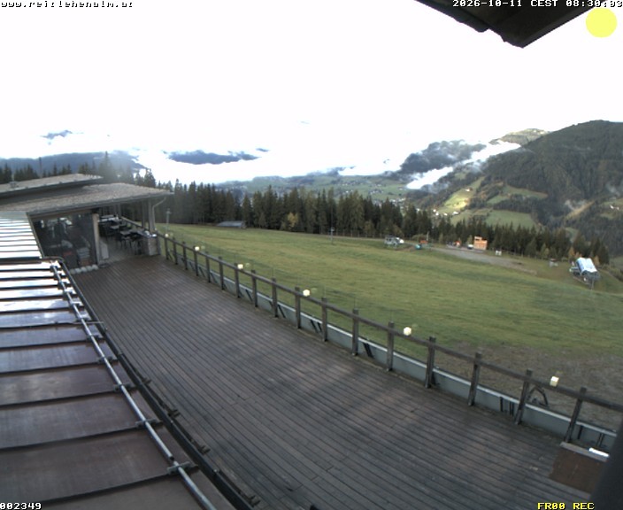 Archived image Webcam mountain restaurant Reitlehen Alm, Monte Popolo in Eben/Pongau