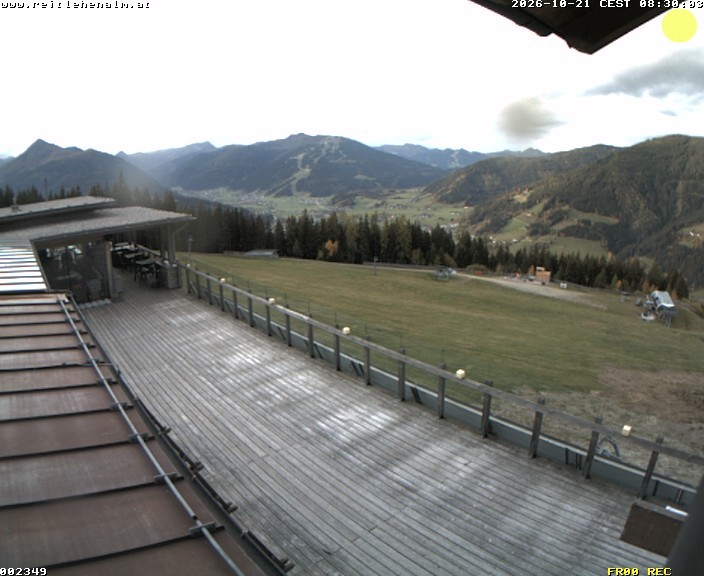 Archived image Webcam mountain restaurant Reitlehen Alm, Monte Popolo in Eben/Pongau