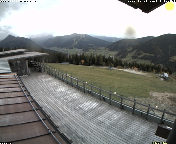 Archived image Webcam mountain restaurant Reitlehen Alm, Monte Popolo in Eben/Pongau