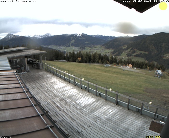 Archived image Webcam mountain restaurant Reitlehen Alm, Monte Popolo in Eben/Pongau