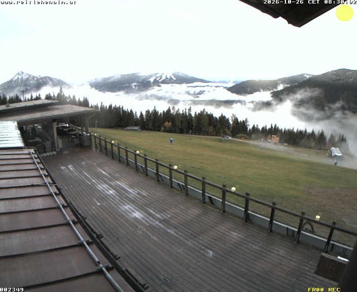 Archived image Webcam mountain restaurant Reitlehen Alm, Monte Popolo in Eben/Pongau