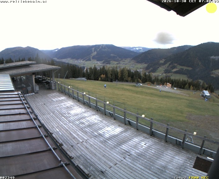 Archived image Webcam mountain restaurant Reitlehen Alm, Monte Popolo in Eben/Pongau