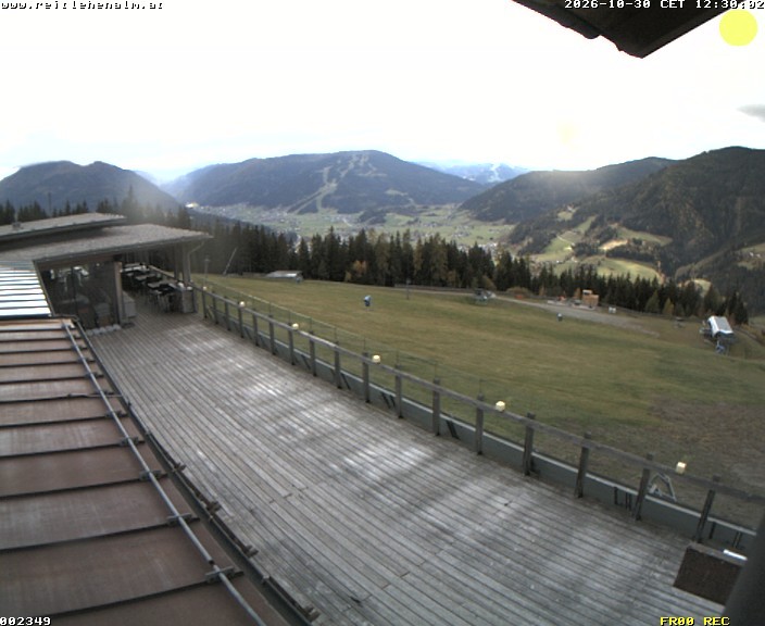 Archived image Webcam mountain restaurant Reitlehen Alm, Monte Popolo in Eben/Pongau