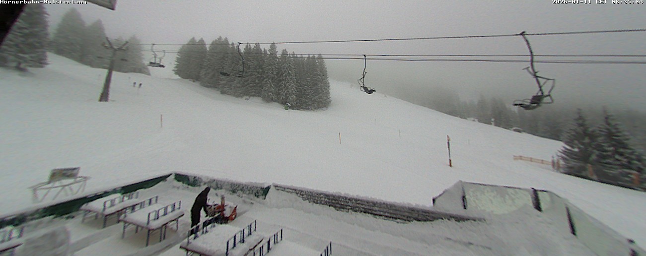 Archiv Foto Webcam Mittelstation Hörnerbahn - Hexen-Stadl