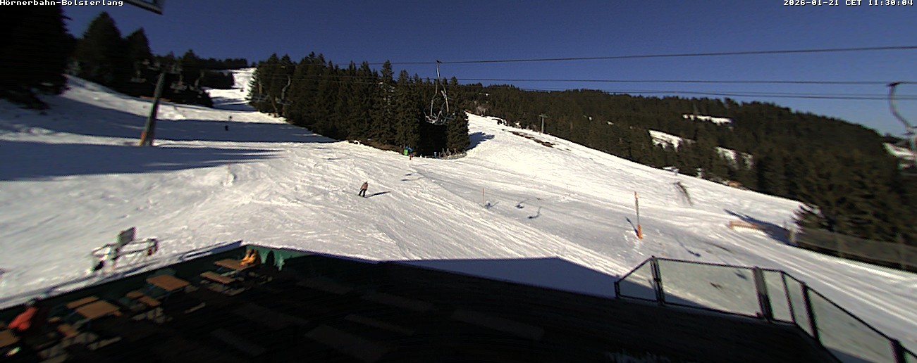 Archiv Foto Webcam Mittelstation Hörnerbahn - Hexen-Stadl