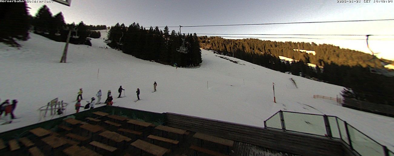 Archiv Foto Webcam Mittelstation Hörnerbahn - Hexen-Stadl