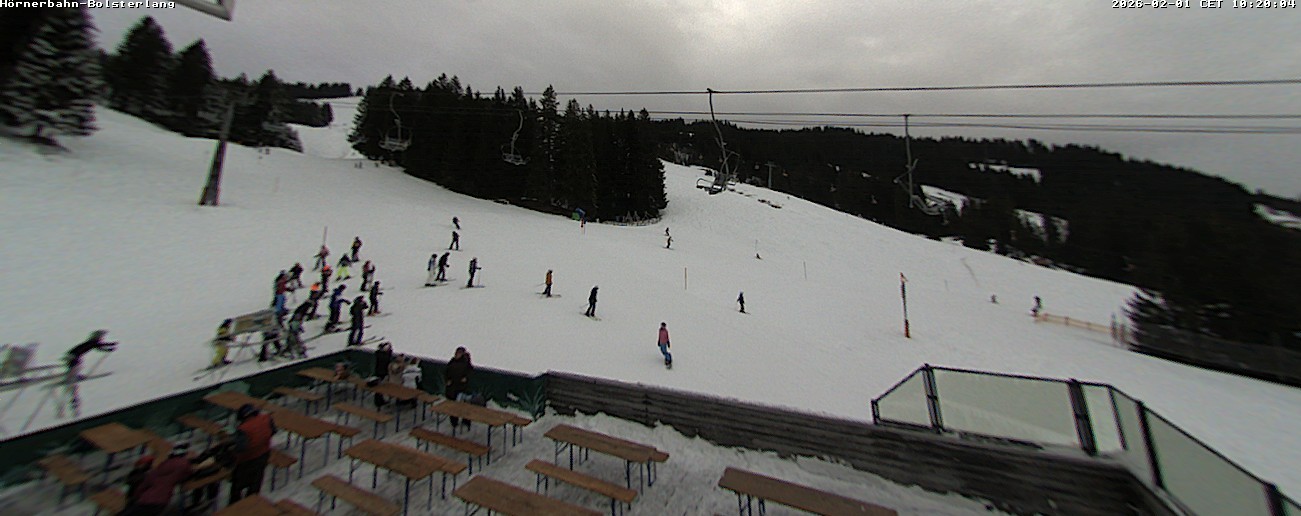 Archiv Foto Webcam Mittelstation Hörnerbahn - Hexen-Stadl