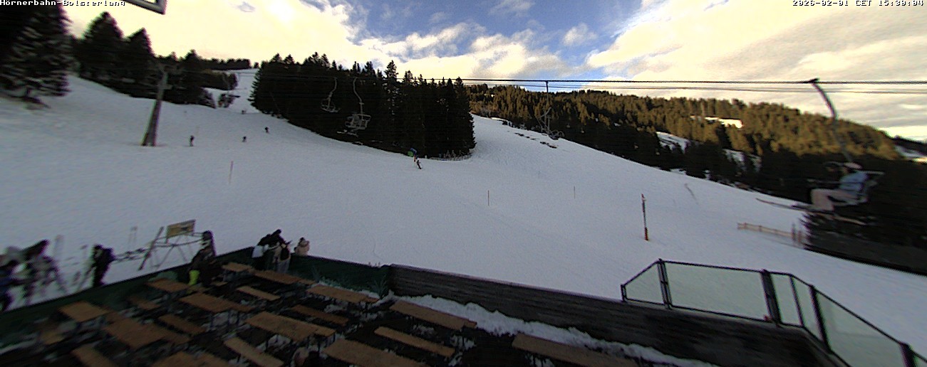 Archiv Foto Webcam Mittelstation Hörnerbahn - Hexen-Stadl