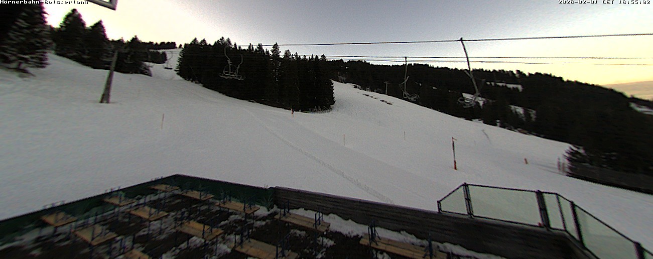 Archiv Foto Webcam Mittelstation Hörnerbahn - Hexen-Stadl
