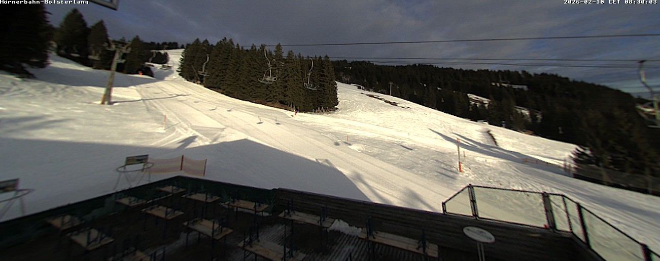 Archiv Foto Webcam Mittelstation Hörnerbahn - Hexen-Stadl