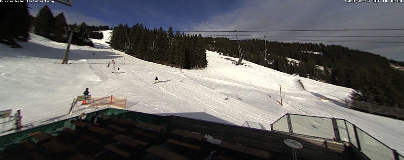 Archiv Foto Webcam Mittelstation Hörnerbahn - Hexen-Stadl