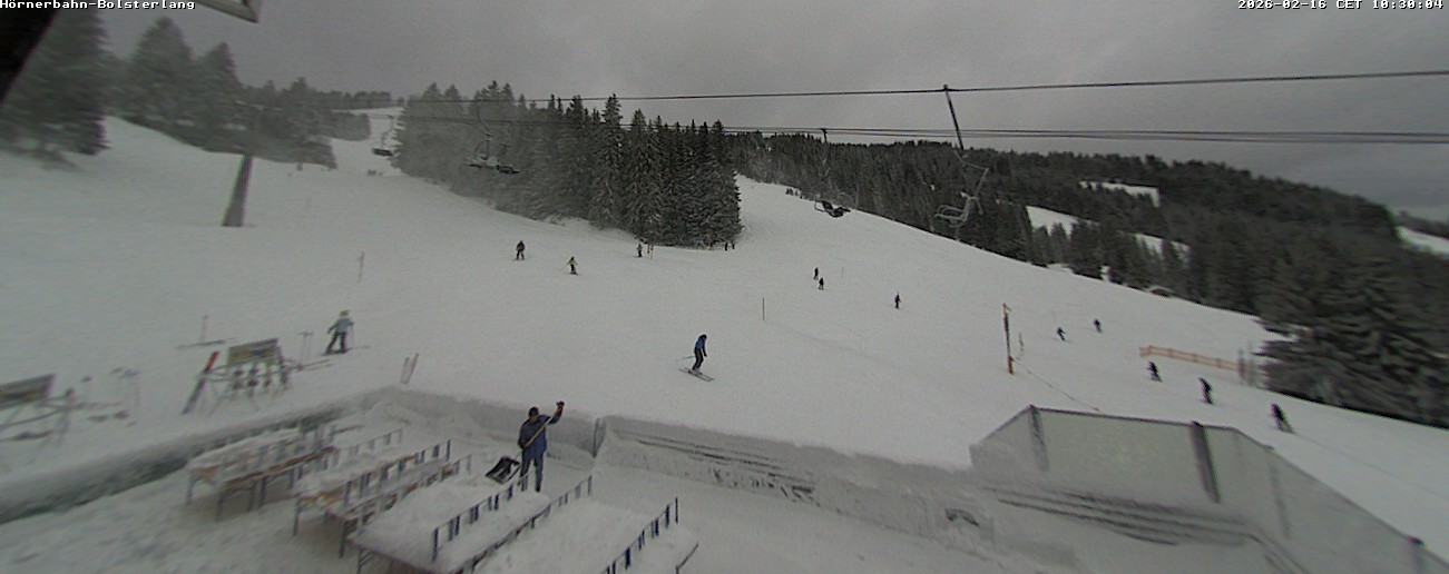 Archiv Foto Webcam Mittelstation Hörnerbahn - Hexen-Stadl