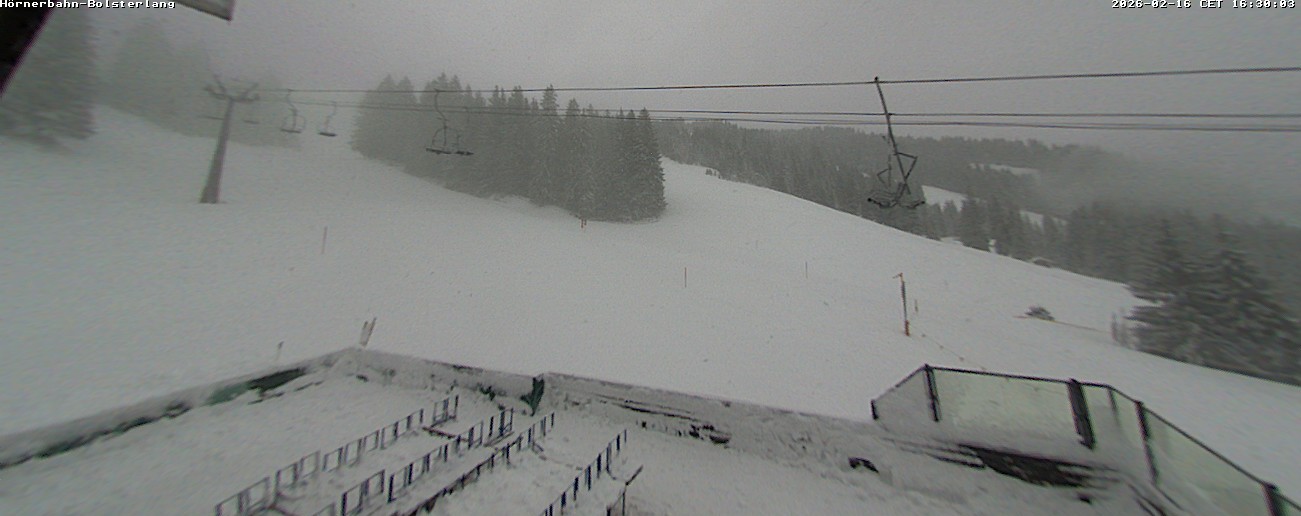 Archiv Foto Webcam Mittelstation Hörnerbahn - Hexen-Stadl