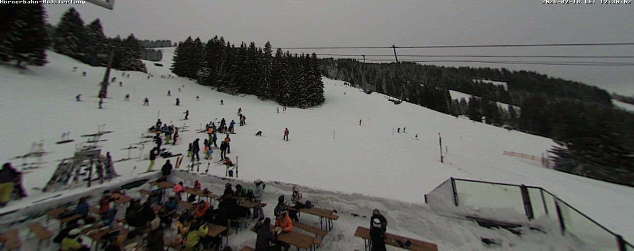 Archiv Foto Webcam Mittelstation Hörnerbahn - Hexen-Stadl