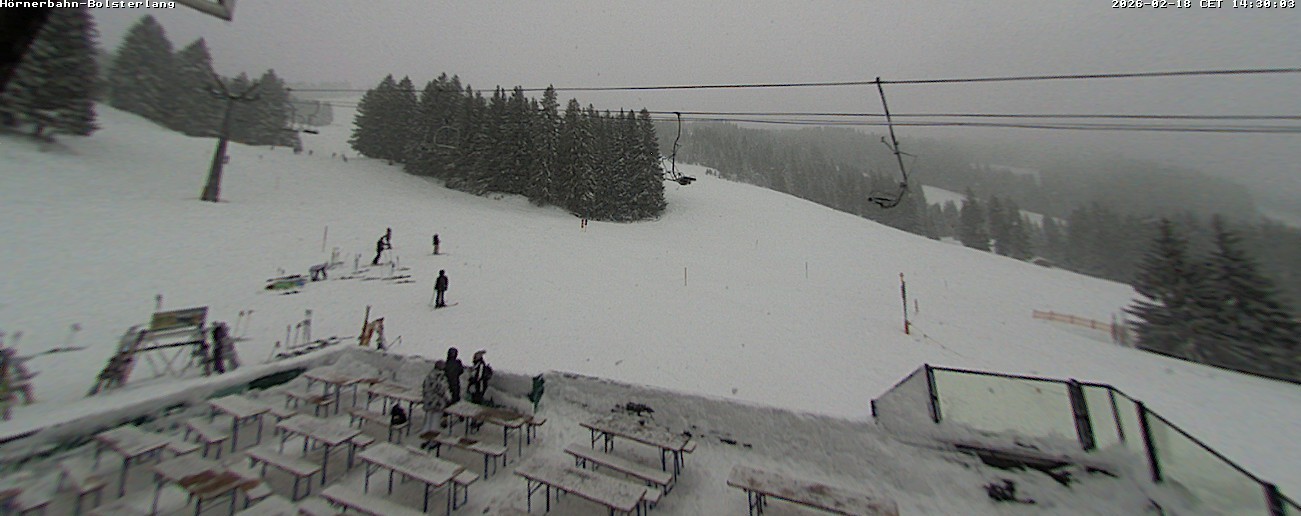 Archiv Foto Webcam Mittelstation Hörnerbahn - Hexen-Stadl