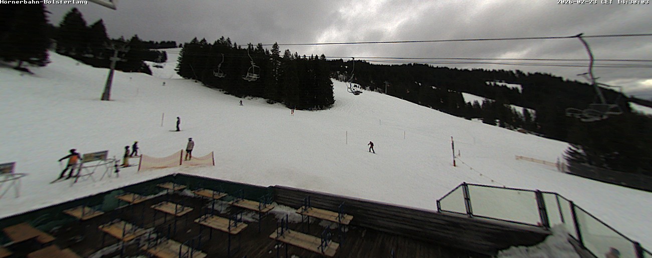 Archiv Foto Webcam Mittelstation Hörnerbahn - Hexen-Stadl