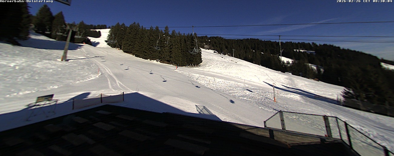 Archived image Webcam Middle station Hörnerbahn - Hexen-Stadl