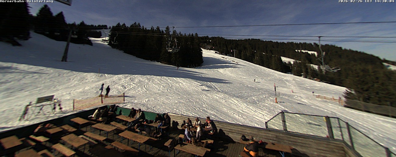 Archived image Webcam Middle station Hörnerbahn - Hexen-Stadl