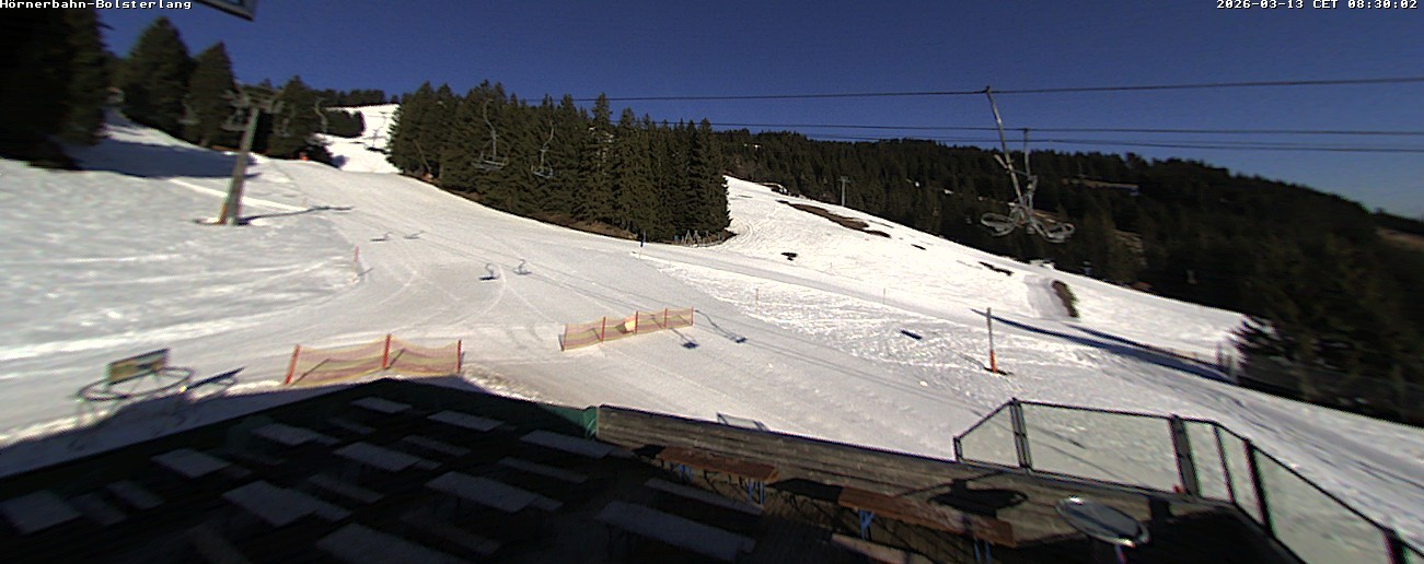Archiv Foto Webcam Mittelstation Hörnerbahn - Hexen-Stadl