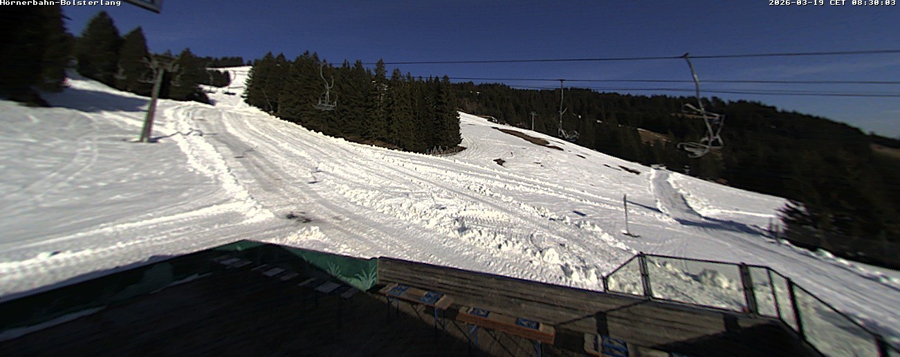 Archiv Foto Webcam Mittelstation Hörnerbahn - Hexen-Stadl