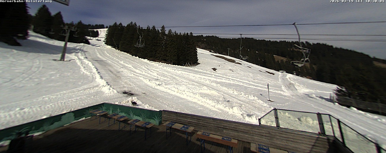 Archiv Foto Webcam Mittelstation Hörnerbahn - Hexen-Stadl