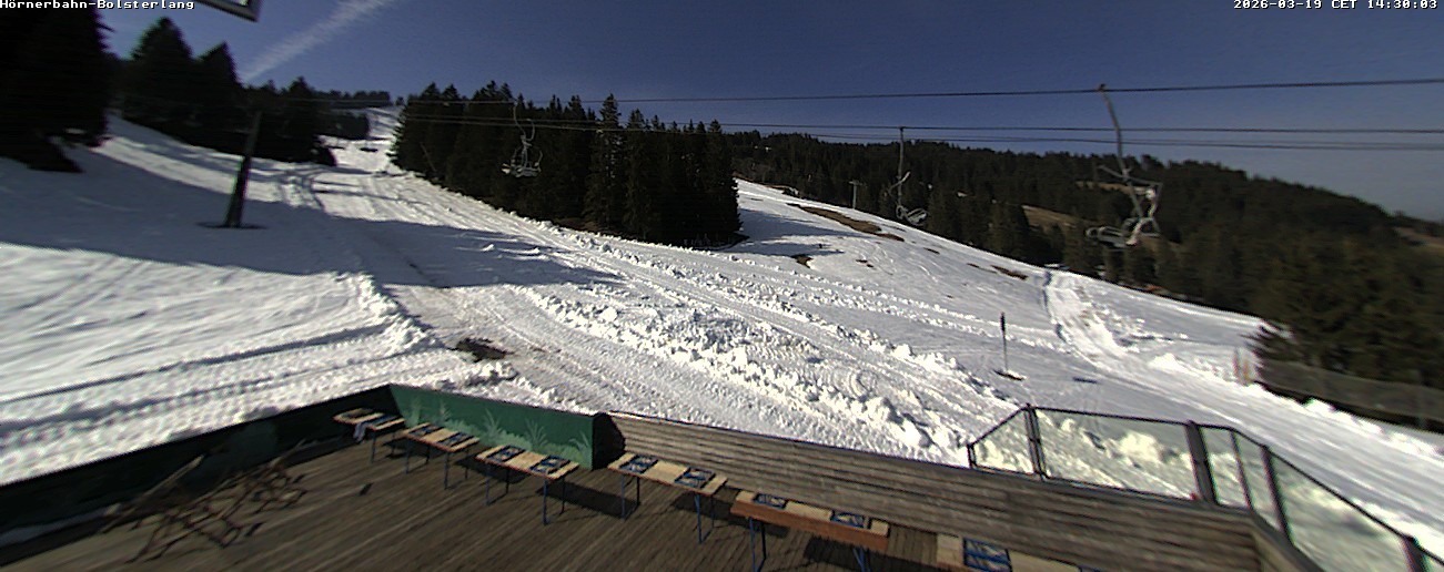 Archiv Foto Webcam Mittelstation Hörnerbahn - Hexen-Stadl