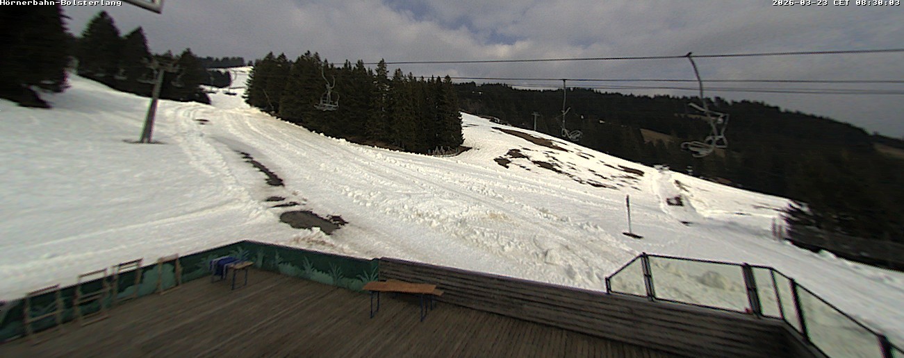 Archiv Foto Webcam Mittelstation Hörnerbahn - Hexen-Stadl