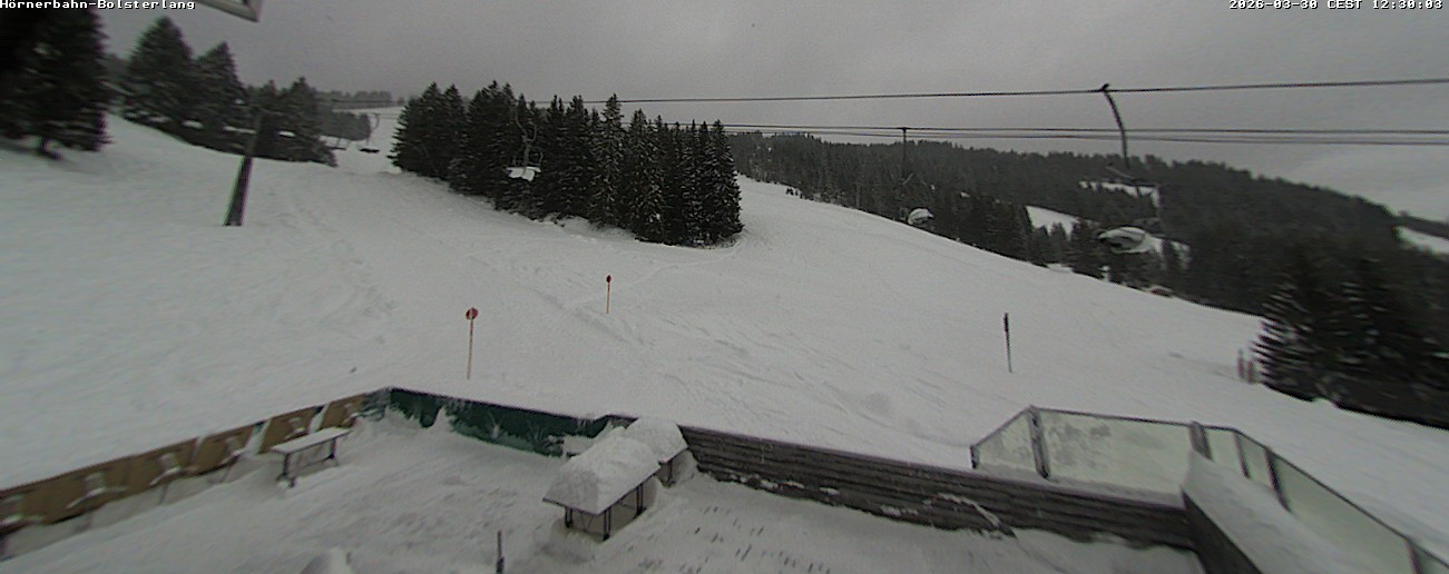 Archiv Foto Webcam Mittelstation Hörnerbahn - Hexen-Stadl