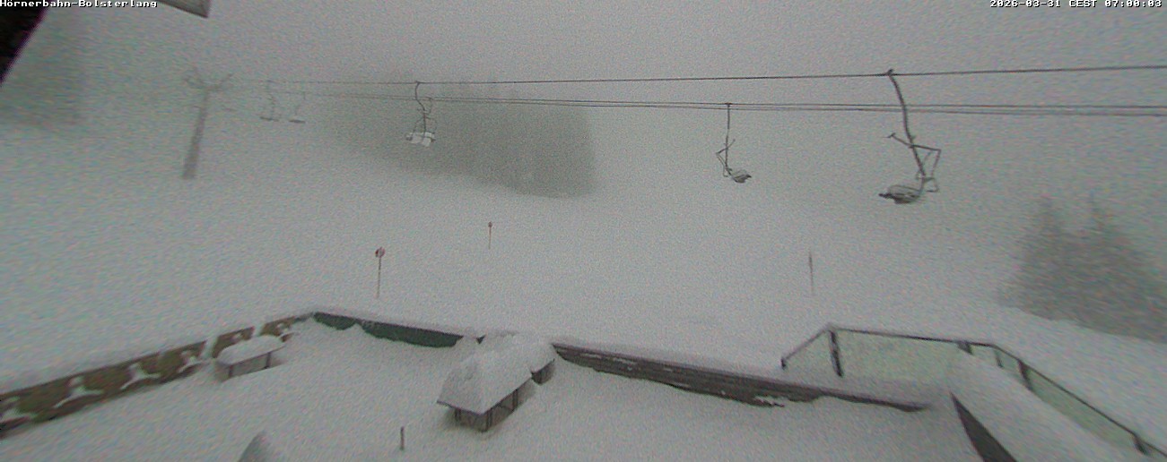 Archiv Foto Webcam Mittelstation Hörnerbahn - Hexen-Stadl