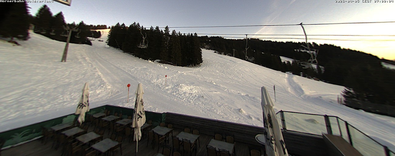 Archiv Foto Webcam Mittelstation Hörnerbahn - Hexen-Stadl