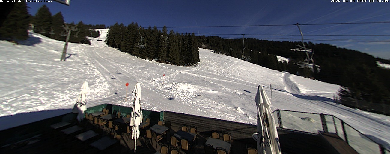 Archiv Foto Webcam Mittelstation Hörnerbahn - Hexen-Stadl