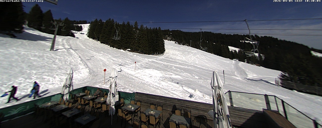 Archiv Foto Webcam Mittelstation Hörnerbahn - Hexen-Stadl