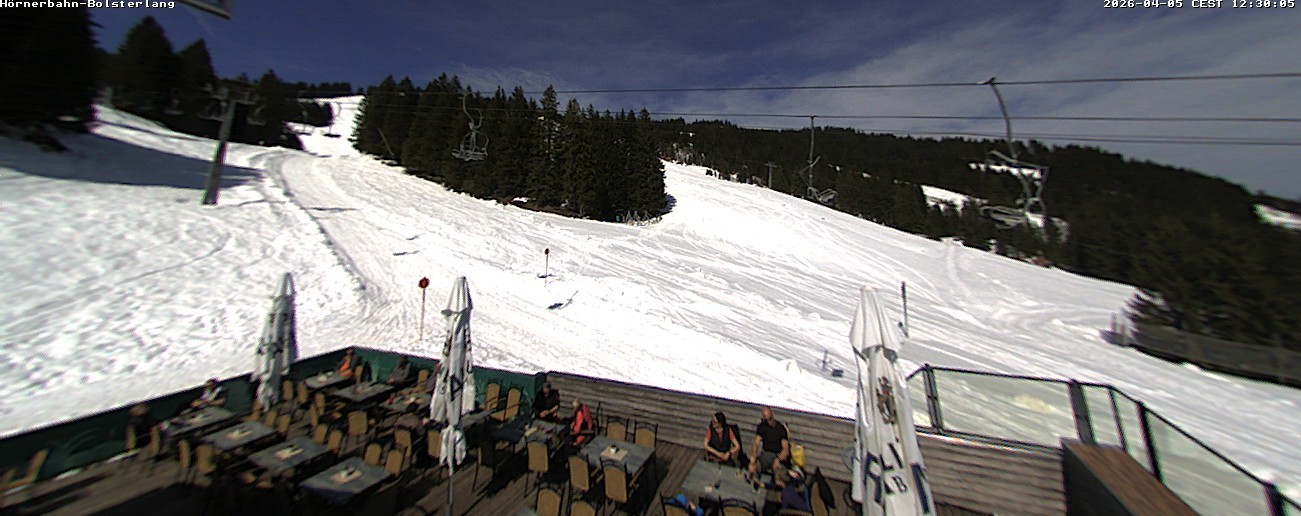 Archiv Foto Webcam Mittelstation Hörnerbahn - Hexen-Stadl