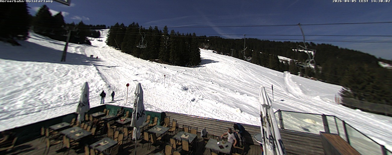 Archiv Foto Webcam Mittelstation Hörnerbahn - Hexen-Stadl