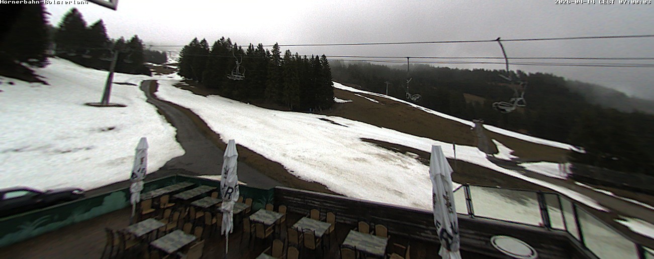 Archiv Foto Webcam Mittelstation Hörnerbahn - Hexen-Stadl