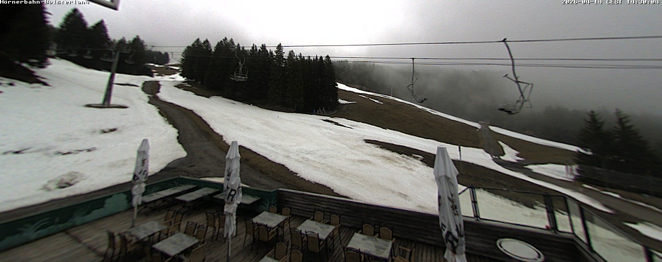 Archiv Foto Webcam Mittelstation Hörnerbahn - Hexen-Stadl