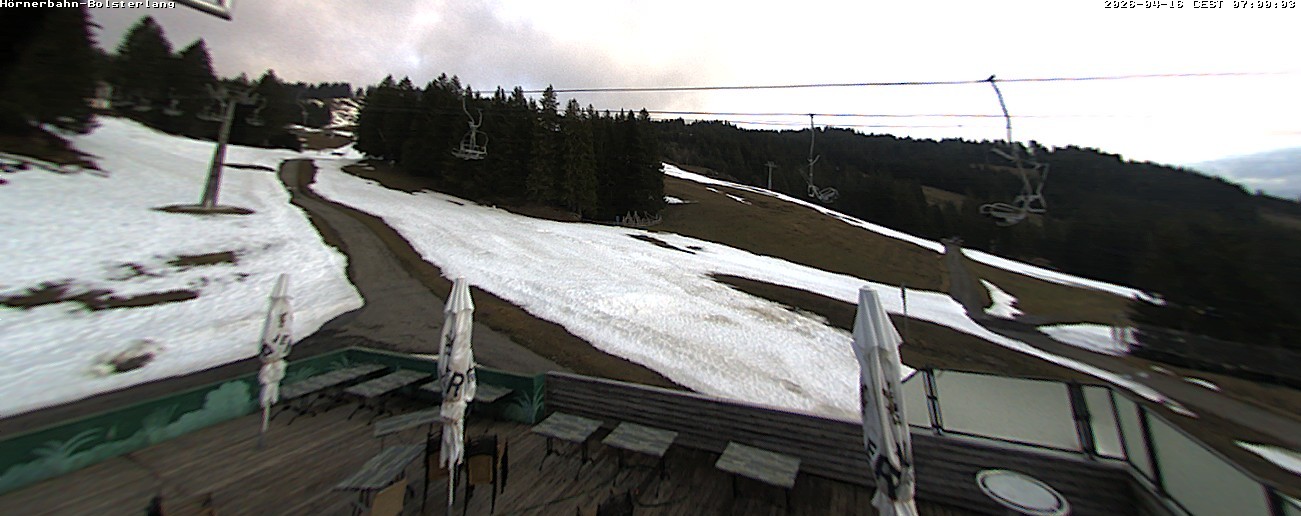 Archiv Foto Webcam Mittelstation Hörnerbahn - Hexen-Stadl
