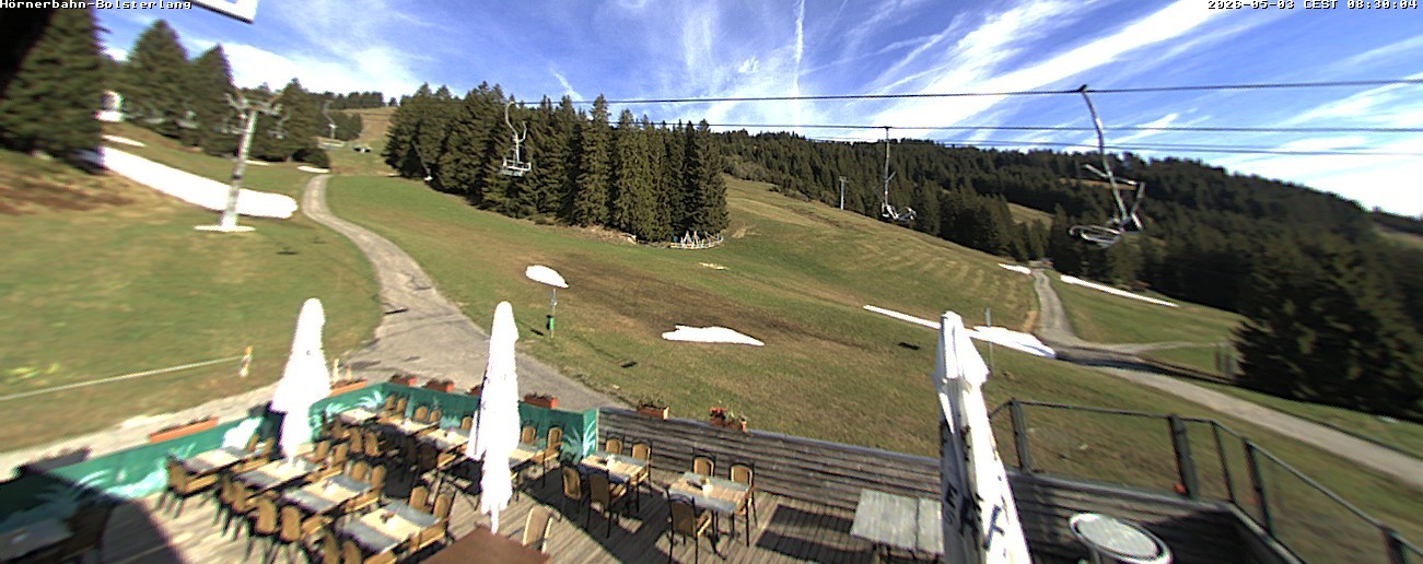 Archiv Foto Webcam Mittelstation Hörnerbahn - Hexen-Stadl