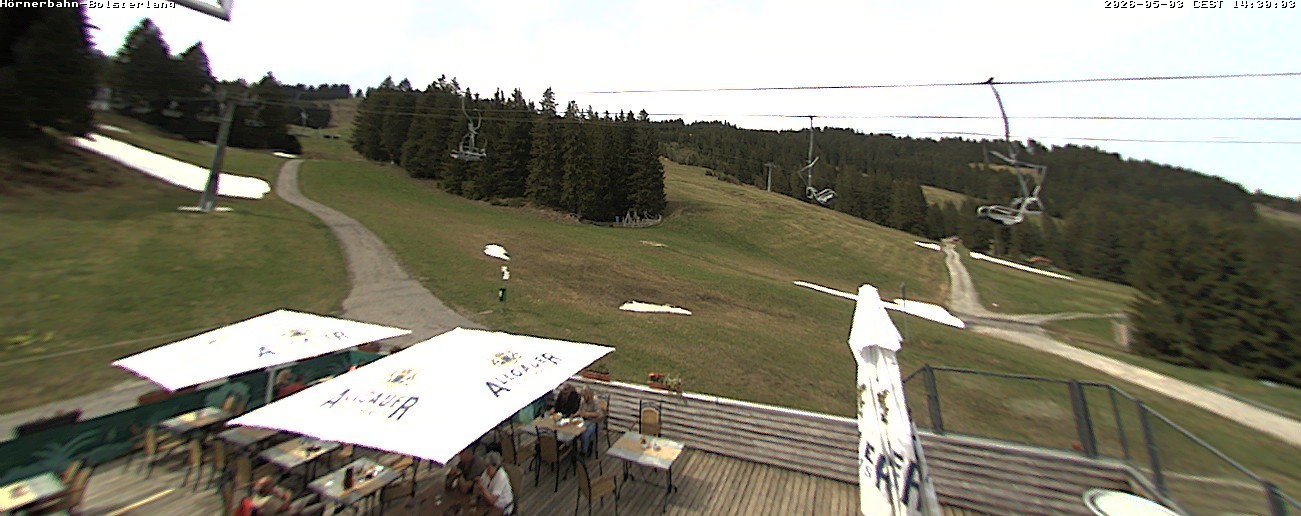 Archiv Foto Webcam Mittelstation Hörnerbahn - Hexen-Stadl
