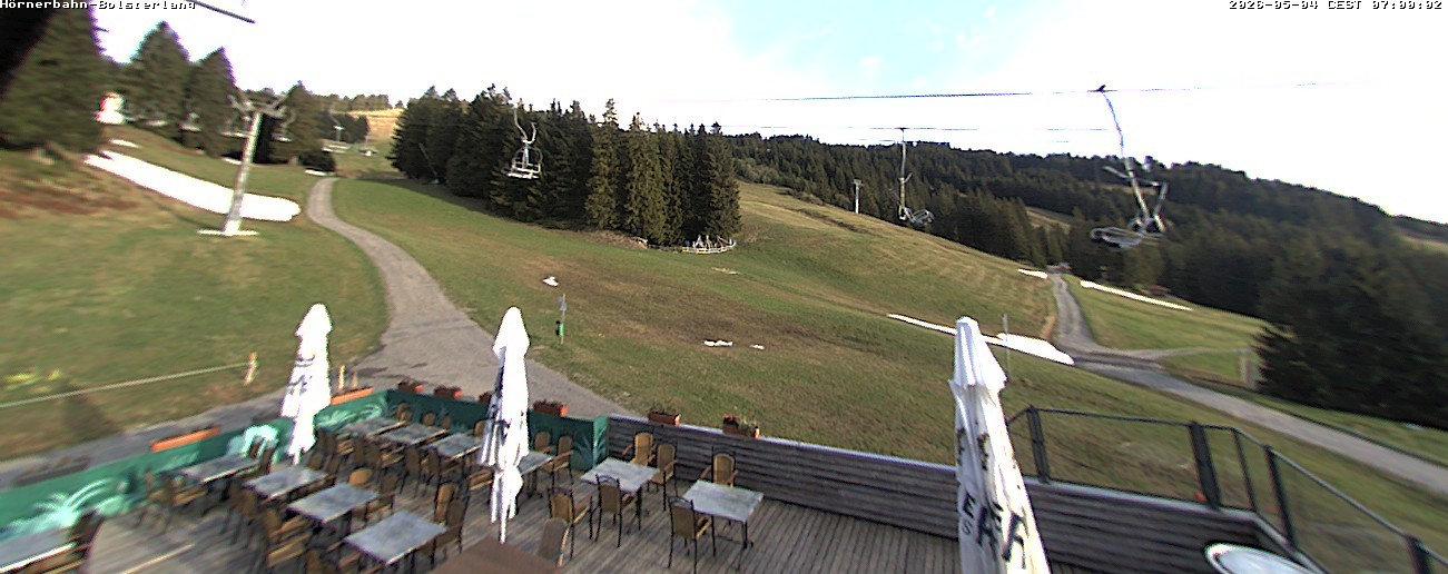 Archiv Foto Webcam Mittelstation Hörnerbahn - Hexen-Stadl