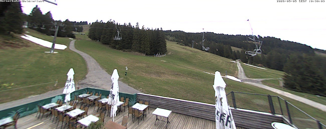 Archiv Foto Webcam Mittelstation Hörnerbahn - Hexen-Stadl